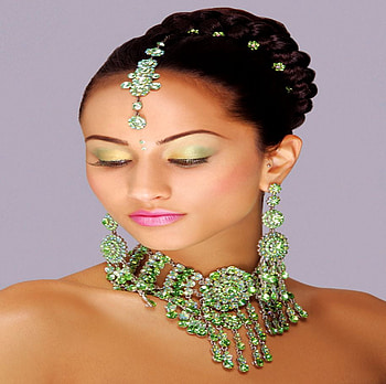 EMERALD BEAUTY, beautiful, emerald, mofdel, woman HD wallpaper
