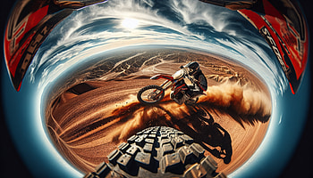 Intense Dirt Bike Action, dirt bike, motocross, desert HD wallpaper
