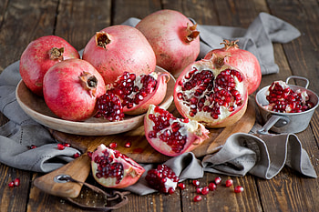 Food, Tablewares, Berries, Still Life, Pomegranates, Fruit, Garnet, Pomegranate HD wallpaper