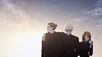 Satoru Gojo Shoko Ieiri Suguru Geto Jujutsu Kaisen HD wallpaper