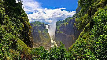 Scenic Victoria Falls, nature, water, scenic, beauty HD wallpaper