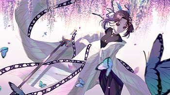 Shinobu Kochou Anime HD wallpaper