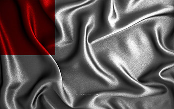 Bilbao flag, , silk wavy flags, spanish cities, Day of Bilbao, Flag of Bilbao, fabric flags, 3D art, Bilbao, cities of Spain, Bilbao 3D flag HD wallpaper