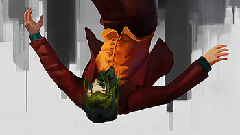 Joker Falling, joker, superheroes, artwork, artist, artstation HD wallpaper