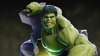 Hulk, supehero, CGI art HD wallpaper