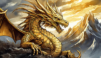 Golden Dragon Fantasy Ultra, fantasy, dragon, golden HD wallpaper