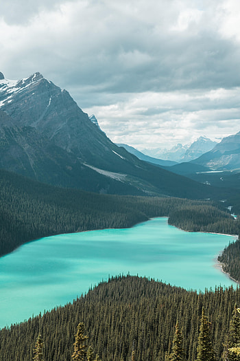 Nature, Mountains, Rocks, Lake, Forest HD phone wallpaper