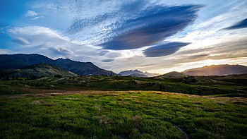 Nature, Grass, Sky, Clouds, Summer HD wallpaper
