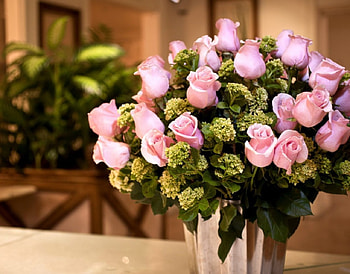 Cute bouquet, bouquet, roses, pink roses, flowers, lovely HD wallpaper