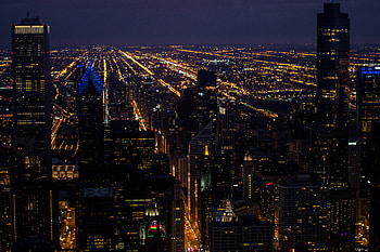 City Lights, Cities, Night City, Skyscrapers HD wallpaper
