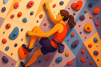 Indoor Climbing — Vivid Wall Ascent, indoor climbing, climber HD wallpaper