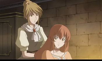 Juliet X Cordelia, comb, long hair, dress, beauty, nice, lady, maiden, female, sweet, scene, girl, beautiful, anime girl, anime, pretty, juliet, brown hair, lovely, romeo x juliet HD wallpaper