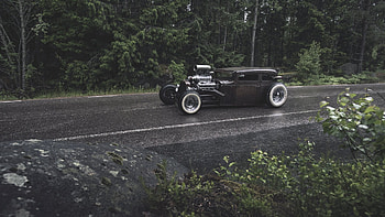 ford rust rat rod ford rat genus forest rain HD wallpaper
