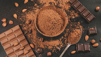 Papier peint cocoa, Chocolat noix cuillre, Bol HD wallpaper
