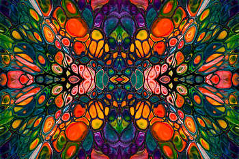 Kaleidoscope: Chromatic Bloom, Abstract, colors HD wallpaper