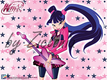 Winxs Club, fairy, musa, pink, magical HD wallpaper
