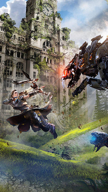 Horizon Zero Dawn, Captivating video game, Immersive gameplay, Gaming industry HD phone wallpaper