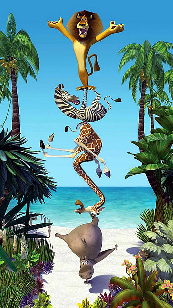 Madagascar movie characters, Cute Disney , Colorful animations, Beloved cartoon HD phone wallpaper