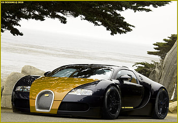Bugatti Veyron, chrome, k k designs, kkvt, virtual tuning, chrome bugatti, kumar khan HD wallpaper