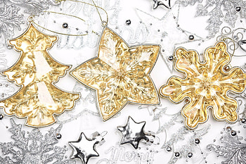 Christmas ornaments, Gold Star HD wallpaper