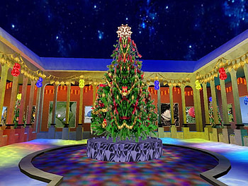 Christmas Tree, sky, abstract, tree HD wallpaper