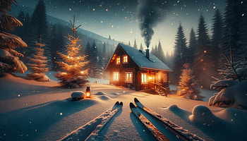 Warm and Cozy Cabin at the end of the Ski Trip, Warm and Cozy, Cozy, skiing, cabin, winter HD wallpaper