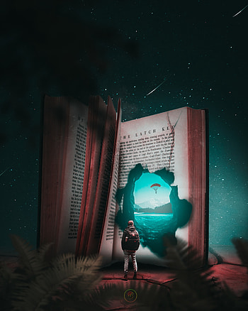 Fantasy, Miscellanea, Miscellaneous, Human, Person, Book, hop, Peace, World HD phone wallpaper