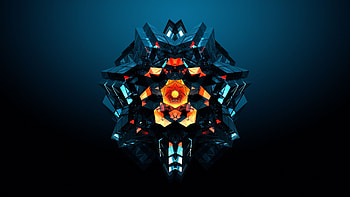 Geometric art, Risen facets, Facets LA, Justin Maller HD wallpaper