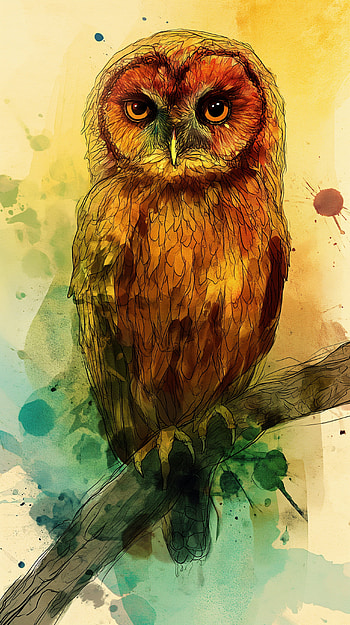 Majestic Barn Owl Art - , bird HD phone wallpaper