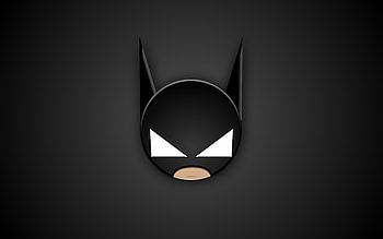 Batman Head Minimal , batman, superheroes, artist, artwork, digital-art, minimalism, minimalist HD wallpaper