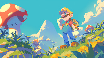 Mario's Mushroom Kingdom Adventure, Mario, video game, cartoon, adventure, Platformer HD wallpaper