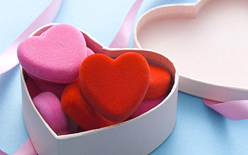 Hearts, Love, Box HD wallpaper