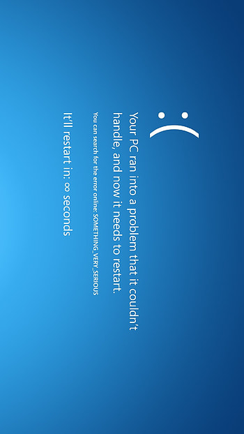 ... with many smarts). 2: BSOD error screen. High Definition HD phone wallpaper