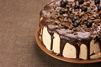 Chocolate Cake, chocolate, nuts, balls, cake, cream HD wallpaper