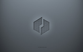 Ubiq logo, gray creative background, Ubiq sign, gray paper texture, Ubiq, gray background, Ubiq 3d sign HD wallpaper