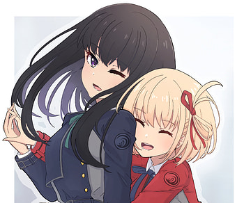 Chisato Nishikigi & Takina Inoue, Takina Inoue, Chisato Nishikigi, Anime, Lycoris Recoil HD wallpaper