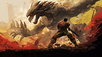 Epic Monster Hunter Showdown, video game, Monster Hunter HD wallpaper
