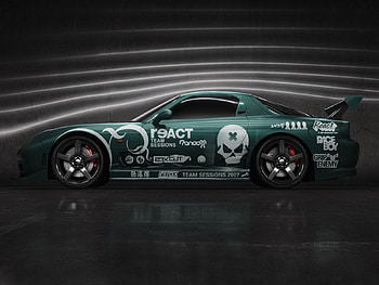 need for speed -pro street aqua car, videogame, pro street, mazda, racing, car, entertainment, aqua, need for speed, vinlye, 3d, abstract, game HD wallpaper