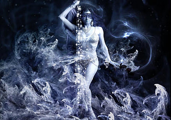 Rose of winter, rose, abstract, graphy, fantasy, flowers, girl, dark, nice HD wallpaper