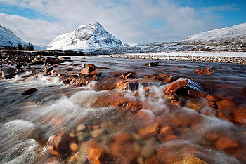 River in Glencoe - Scotland, winter, river, scotland, mountain HD wallpaper