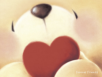 Heart Ted, bear, teddy, love, cute, heart HD wallpaper