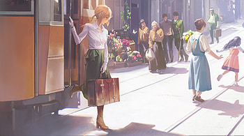 Violet Evergarden , violet-evergarden, anime-girl, anime, artist, artwork, digital-art, pixiv HD wallpaper