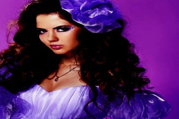Beauty, purple, lady, woman HD wallpaper