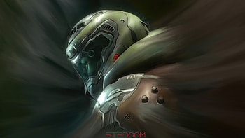 Slayer Doom , doom, games, artist, artwork, digital-art, deviantart HD wallpaper
