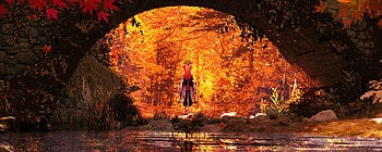 Yae Miko in Autumn Glow – Genshin Impact, Yae Miko Guuji (Genshin Impact), video game, Genshin Impact HD wallpaper