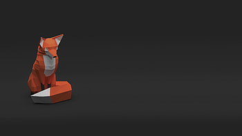 Low Poly Fox, low-poly, fox, artist, digital-art HD wallpaper
