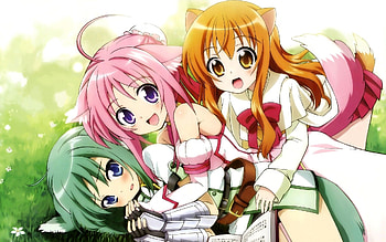 Anime girls, Dog ears, Dog Days, Kawaii HD wallpaper