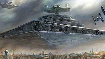 Description: Star wars spaceships atat artwork vehicles tie fighters star / background in & resolution. HD wallpaper