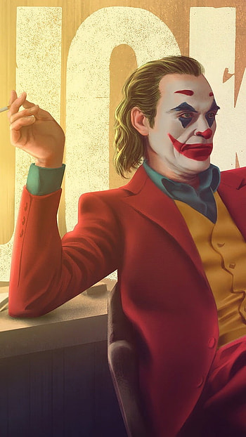 Joker Smoking, , Painting, h d HD phone wallpaper