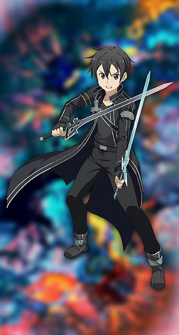 Kirito, Oscuro, Cabello HD phone wallpaper